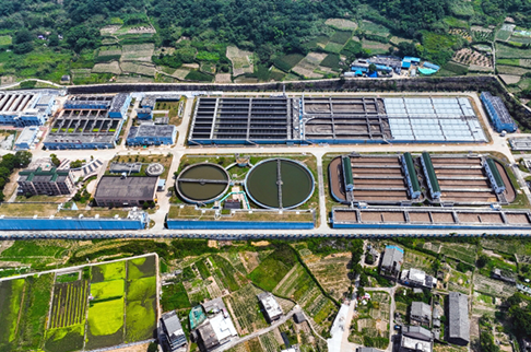 Projet d'usine de traitement des eaux usées de Wenling Muyu 01